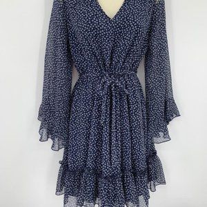 Diane Von Furstenberg Harlene Navy Dress